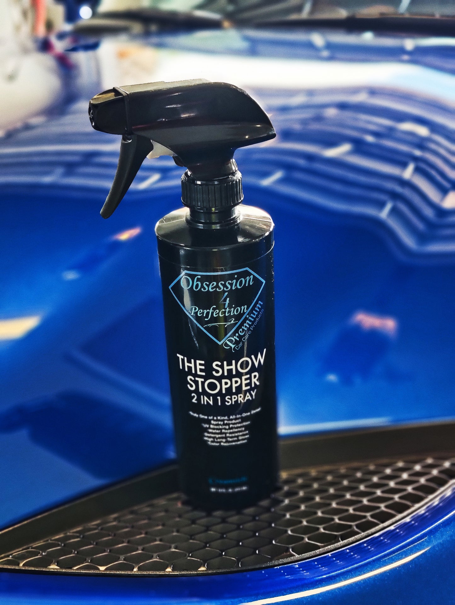 The Show Stopper 2&1 Detail Spray  -Interior/ Exterior  UV Protectant Free Gift 1 Premium Microfiber towel