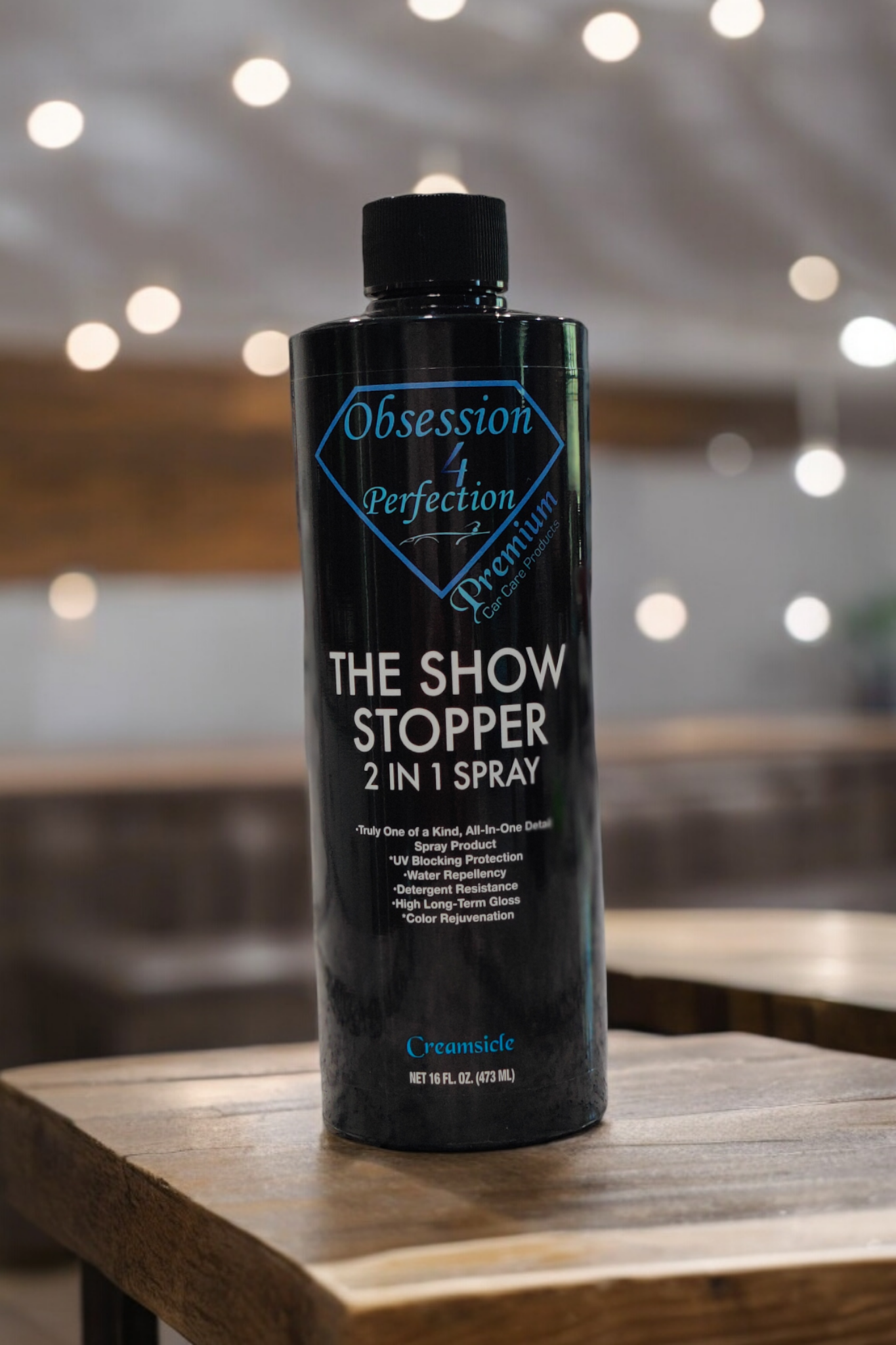 The Show Stopper 2&1 Detail Spray  -Interior/ Exterior  UV Protectant Free Gift 1 Premium Microfiber towel